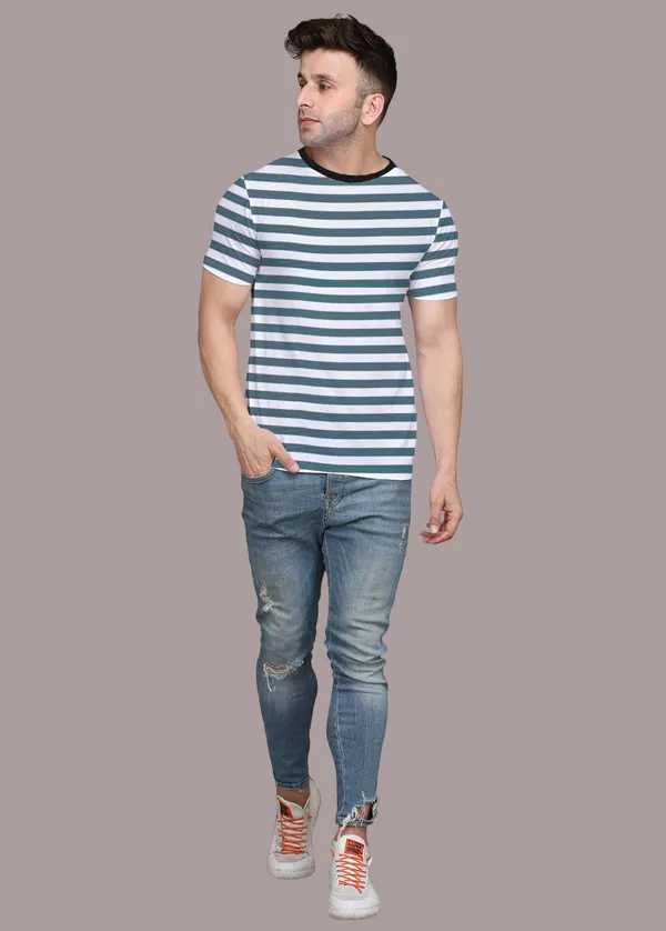 Dark_Blue_Cotton_Blend_Round_Neck_Half_Sleeve_T_Shirt_For_Men