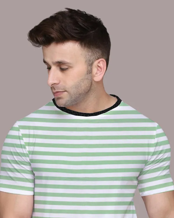 Green_Cotton_Blend_Round_Neck_Half_Sleeve_T_Shirt_For_Men