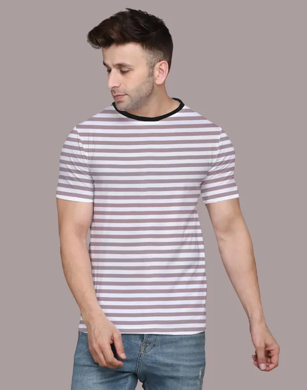 Beige_Cotton_Blend_Round_Neck_Half_Sleeve_T_Shirt_For_Men