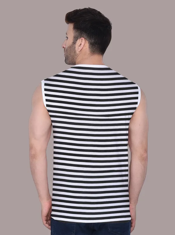 Black_Cotton_Blend_Henley_Neck_Sleeveless_T_Shirt_For_Men