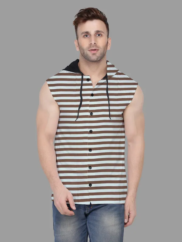 Brown_Cotton_Blend_Hooded_Neck_Sleeveless_T_Shirt_For_Men