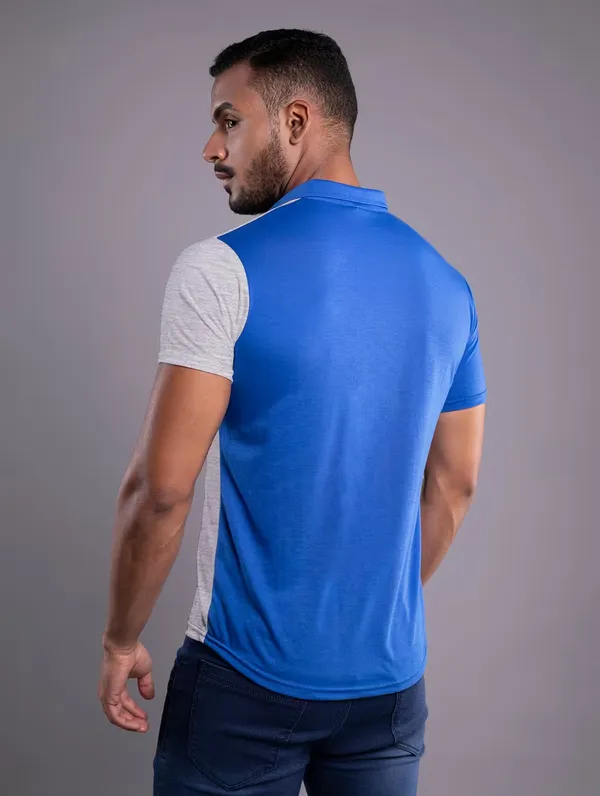 Blue_&_Silver_Cotton_Blend_Spread_Collar_Half_Sleeve_Shirt_For_Men