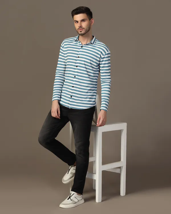Dark_Blue_Cotton_Blend_Spread_Collar_Full_Sleeve_Shirt_For_Men