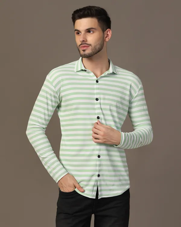 Green_Cotton_Blend_Spread_Collar_Full_Sleeve_Shirt_For_Men