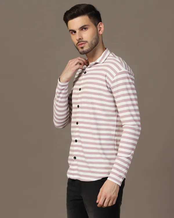 Beige_Cotton_Blend_Spread_Collar_Full_Sleeve_Shirt_For_Men