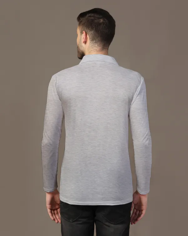 Silver_Cotton_Blend_Polo_Neck_Full_Sleeve_T_Shirt_For_Men