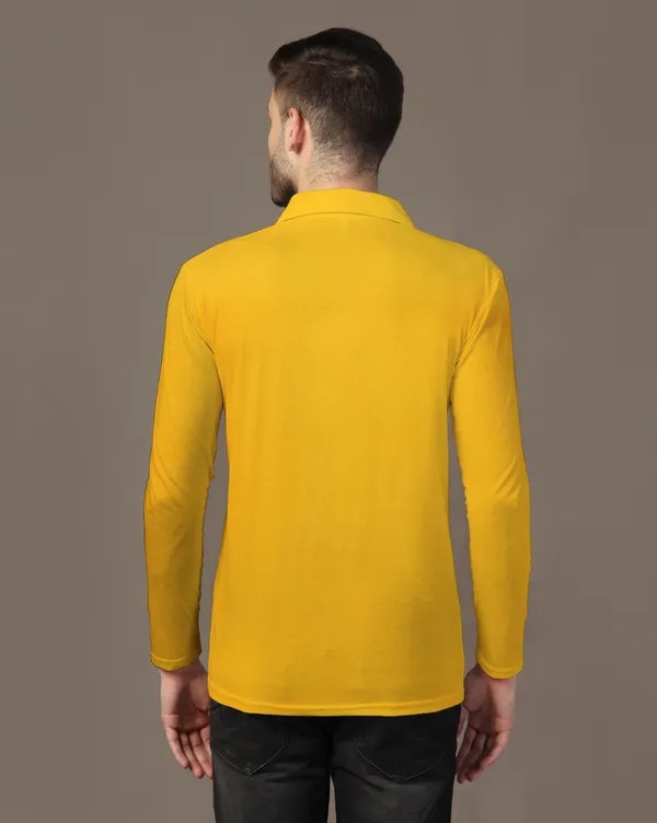 Yellow_Cotton_Blend_Polo_Neck_Full_Sleeve_T_Shirt_For_Men