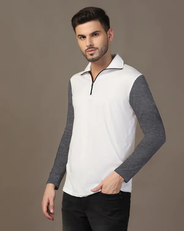 Grey_Cotton_Blend_Polo_Neck_Full_Sleeve_T_Shirt_For_Men