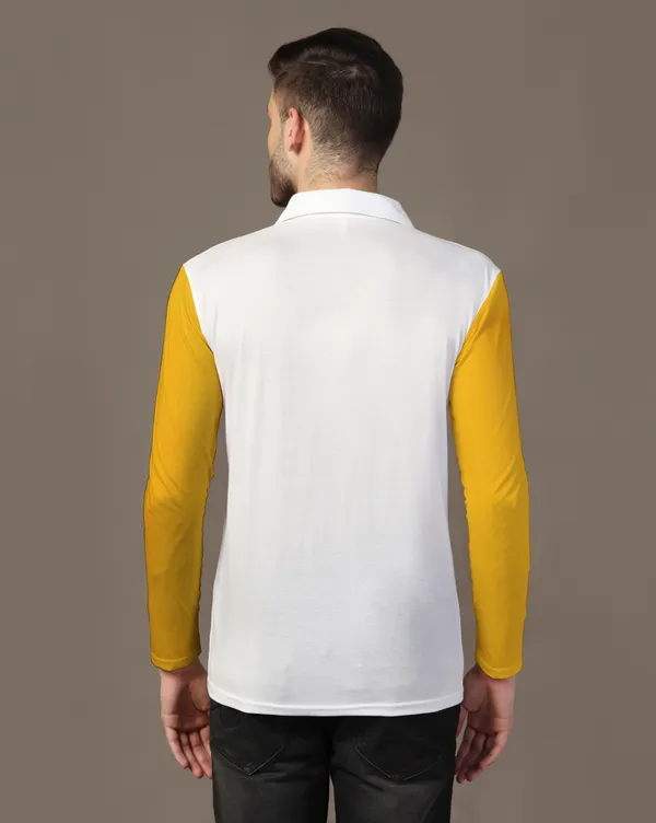 Yellow_Cotton_Blend_Polo_Neck_Full_Sleeve_T_Shirt_For_Men