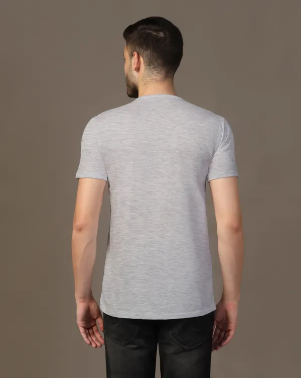 Silver_Cotton_Blend_Mandarin_Collar_Half_Sleeve_T_Shirt_For_Men