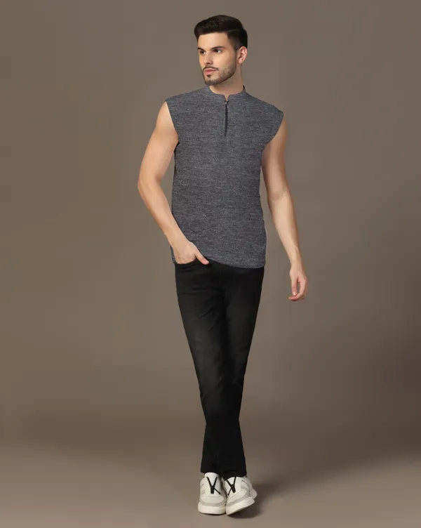Grey_Cotton_Blend_Mandarin_Collar_Sleeveless_T_Shirt_For_Men