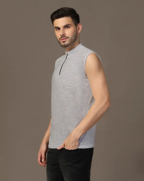 Silver_Cotton_Blend_Mandarin_Collar_Sleeveless_T_Shirt_For_Men