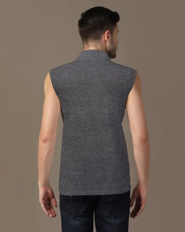 Grey_Cotton_Blend_Polo_Neck_Sleeveless_T_Shirt_For_Men