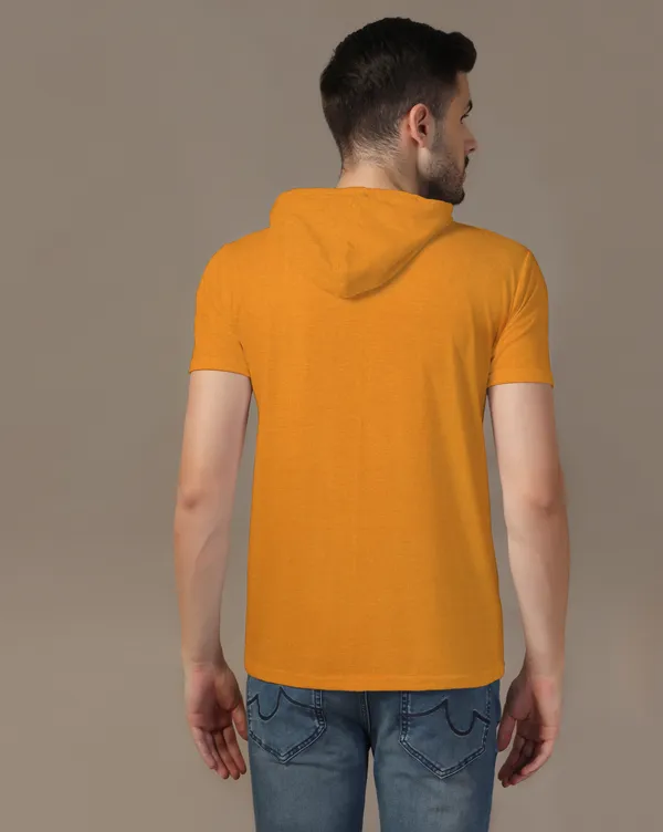 Mustard_Cotton_Blend_Hooded_Neck_Half_Sleeve_T_Shirt_For_Men