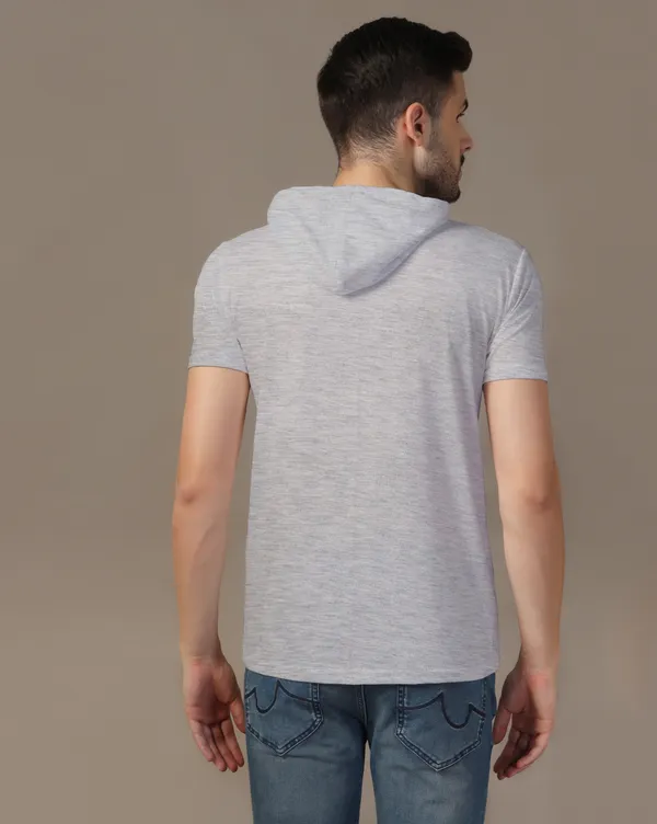 Silver_Cotton_Blend_Hooded_Neck_Half_Sleeve_T_Shirt_For_Men