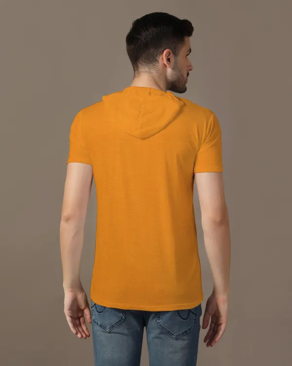 Mustard_Cotton_Blend_Hooded_Neck_Half_Sleeve_T_Shirt_For_Men