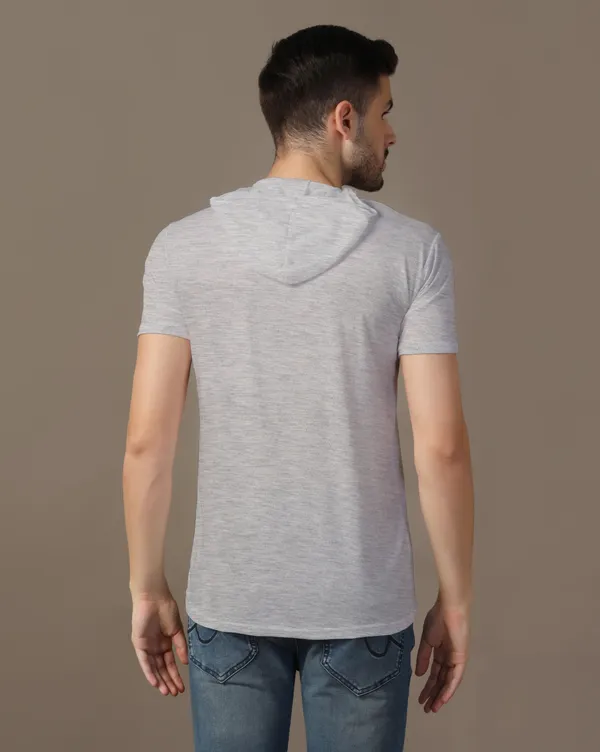 Silver_Cotton_Blend_Hooded_Neck_Half_Sleeve_T_Shirt_For_Men
