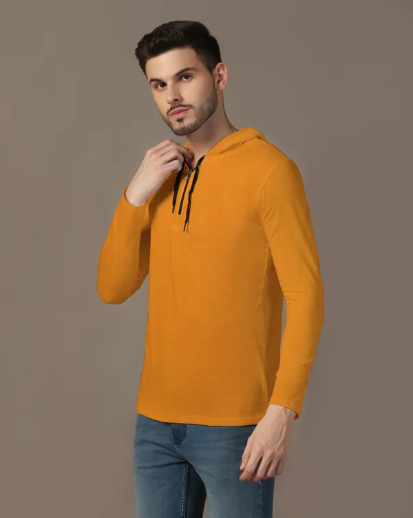 Mustard_Cotton_Blend_Hooded_Neck_Full_Sleeve_T_Shirt_For_Men