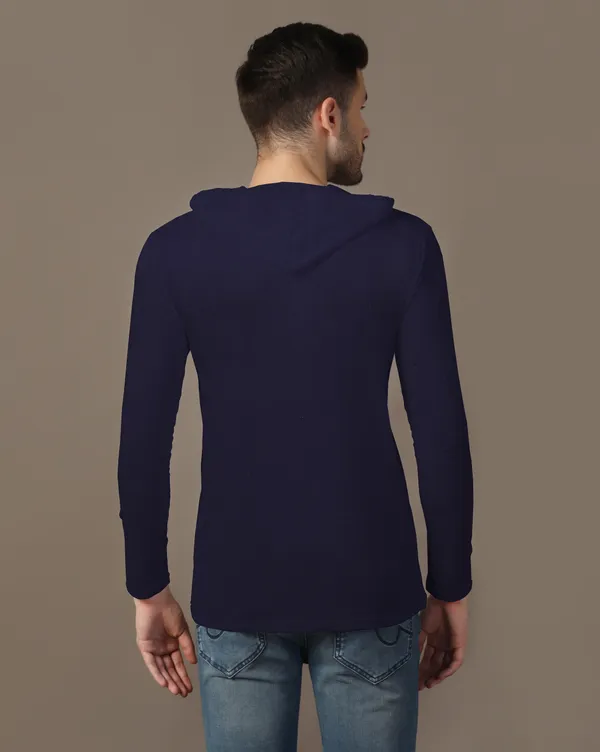 Dark_Blue_Cotton_Blend_Hooded_Neck_Full_Sleeve_T_Shirt_For_Men