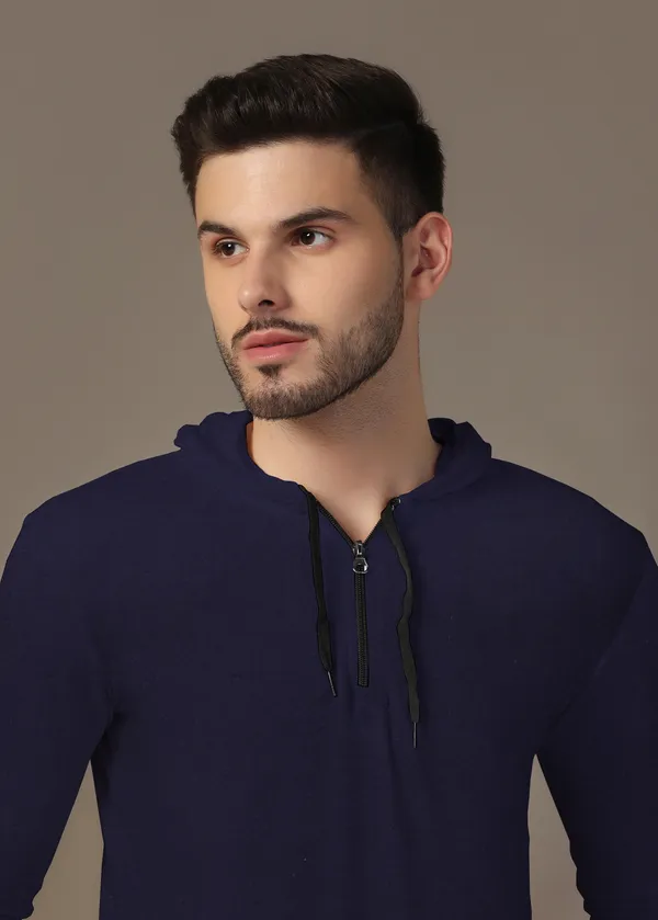 Dark_Blue_Cotton_Blend_Hooded_Neck_Full_Sleeve_T_Shirt_For_Men