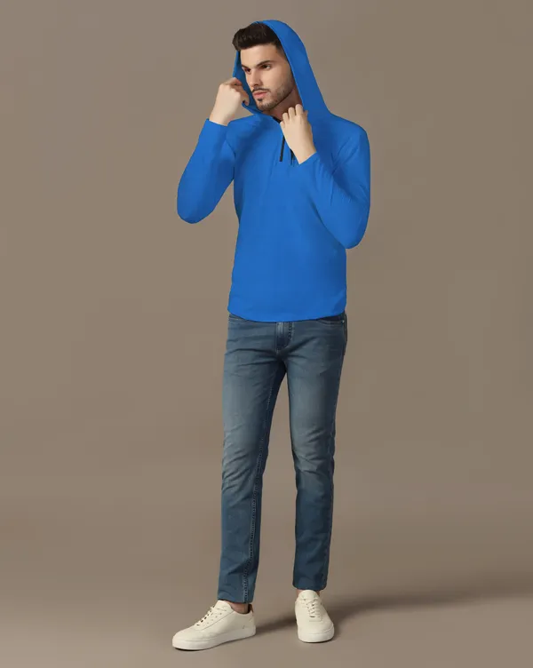 Blue_Cotton_Blend_Hooded_Neck_Full_Sleeve_T_Shirt_For_Men