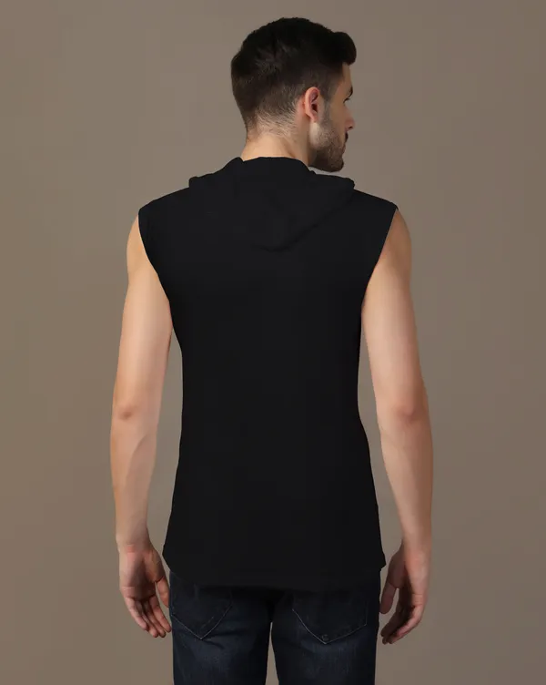 Black_Cotton_Blend_Hooded_Neck_Sleeveless_T_Shirt_For_Men