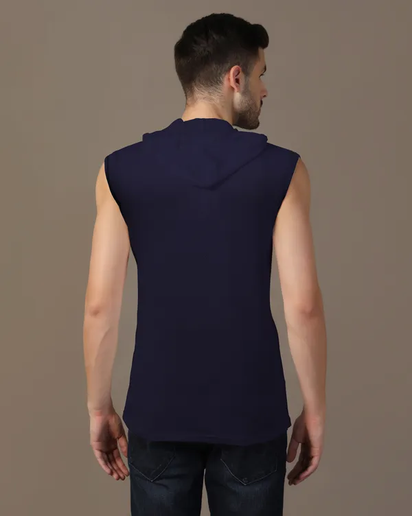 Dark_Blue_Cotton_Blend_Hooded_Neck_Sleeveless_T_Shirt_For_Men