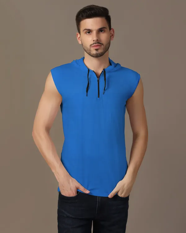 Blue_Cotton_Blend_Hooded_Neck_Sleeveless_T_Shirt_For_Men