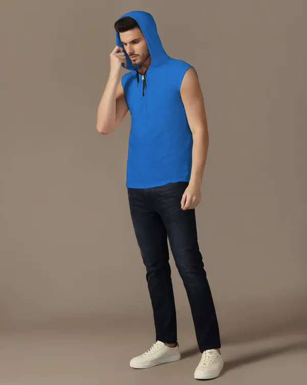 Blue_Cotton_Blend_Hooded_Neck_Sleeveless_T_Shirt_For_Men