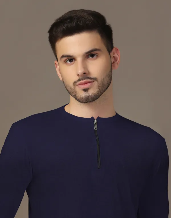 Dark_Blue_Cotton_Blend_Henley_Neck_Full_Sleeve_T_Shirt_For_Men