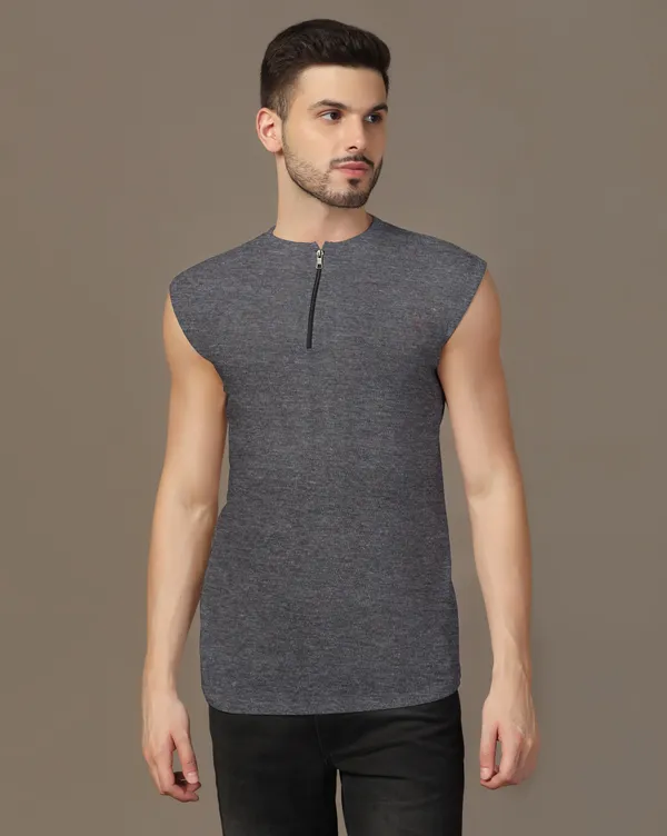 Grey_Cotton_Blend_Henley_Neck_Sleeveless_T_Shirt_For_Men