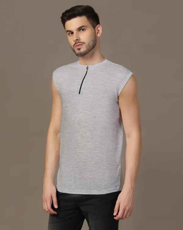 Silver_Cotton_Blend_Henley_Neck_Sleeveless_T_Shirt_For_Men