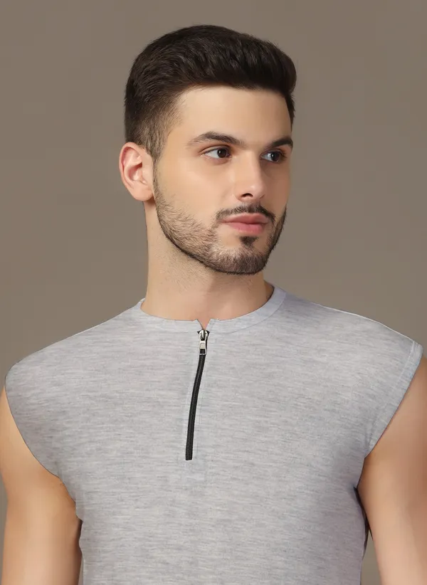 Silver_Cotton_Blend_Henley_Neck_Sleeveless_T_Shirt_For_Men