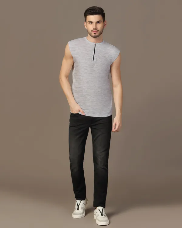 Silver_Cotton_Blend_Henley_Neck_Sleeveless_T_Shirt_For_Men