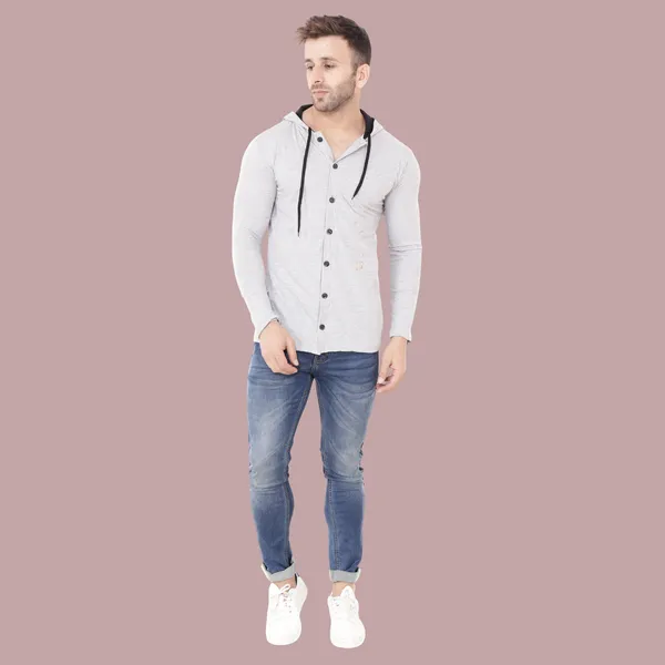 Silver_Cotton_Blend_Hooded_Neck_Full_Sleeve_T_Shirt_For_Men