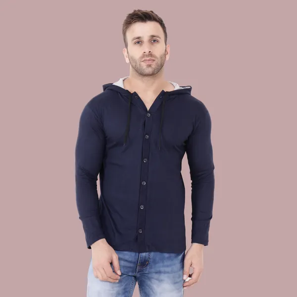 Dark_Blue_Cotton_Blend_Hooded_Neck_Full_Sleeve_T_Shirt_For_Men
