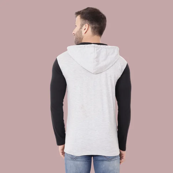 Silver_&_Black_Cotton_Blend_Hooded_Neck_Full_Sleeve_T_Shirt_For_Men
