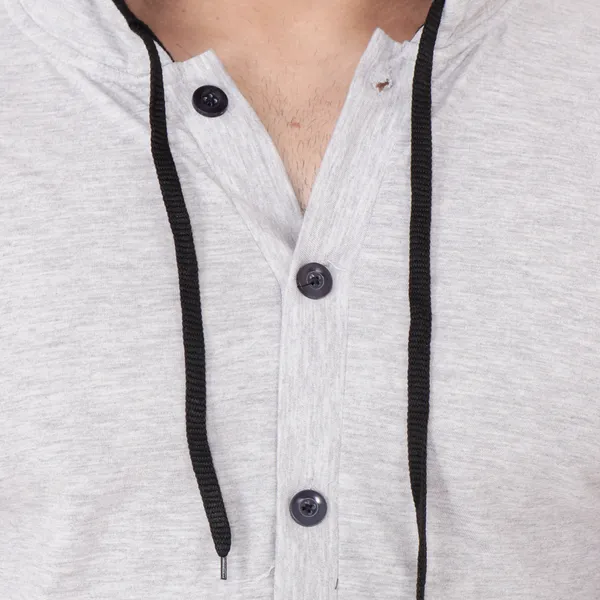 Silver_&_Black_Cotton_Blend_Hooded_Neck_Full_Sleeve_T_Shirt_For_Men