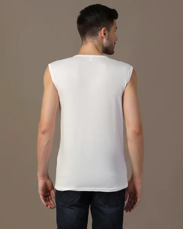 White_Cotton_Blend_Henley_Neck_Sleeveless_T_Shirt_For_Men