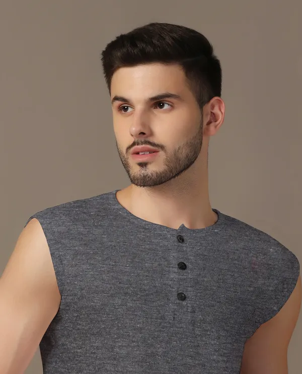 Grey_Cotton_Blend_Henley_Neck_Sleeveless_T_Shirt_For_Men