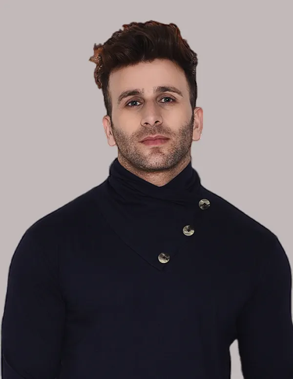 Dark_Blue_Cotton_Blend_High_Neck_Full_Sleeve_T_Shirt_For_Men