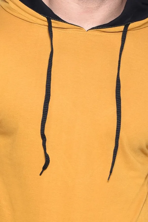 Mustard_&_Black_Cotton_Blend_Hooded_Neck_Full_Sleeve_T_Shirt_For_Men