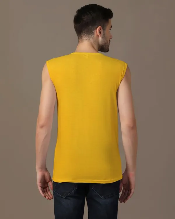 Yellow_Cotton_Blend_Henley_Neck_Sleeveless_T_Shirt_For_Men