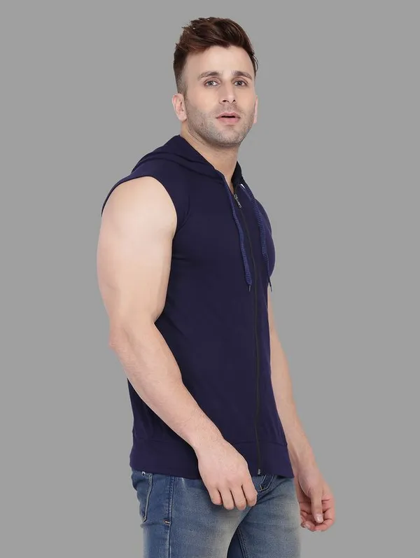 Dark_Blue_Cotton_Blend_Hooded_Neck_Sleeveless_T_Shirt_For_Men