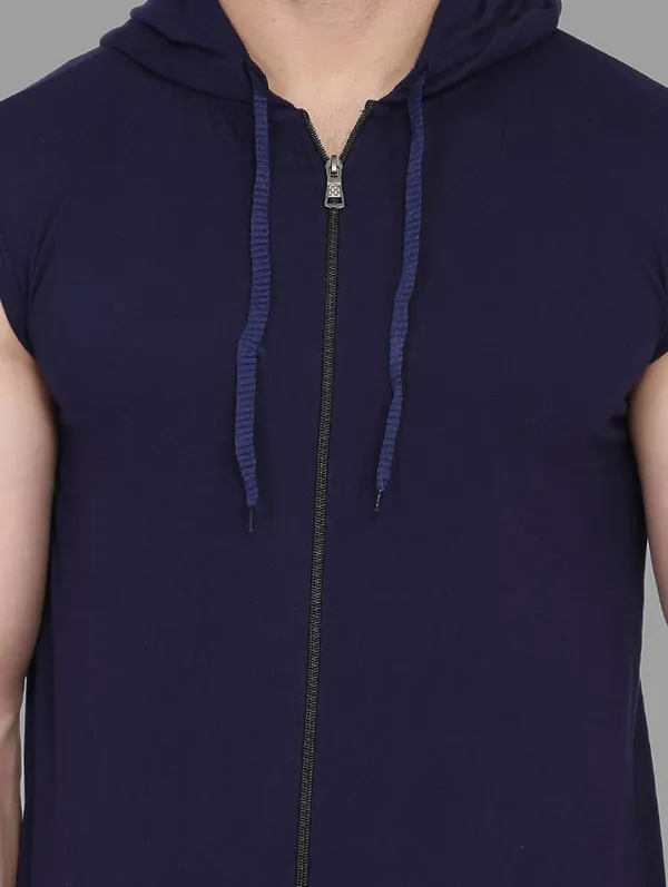 Dark_Blue_Cotton_Blend_Hooded_Neck_Sleeveless_T_Shirt_For_Men