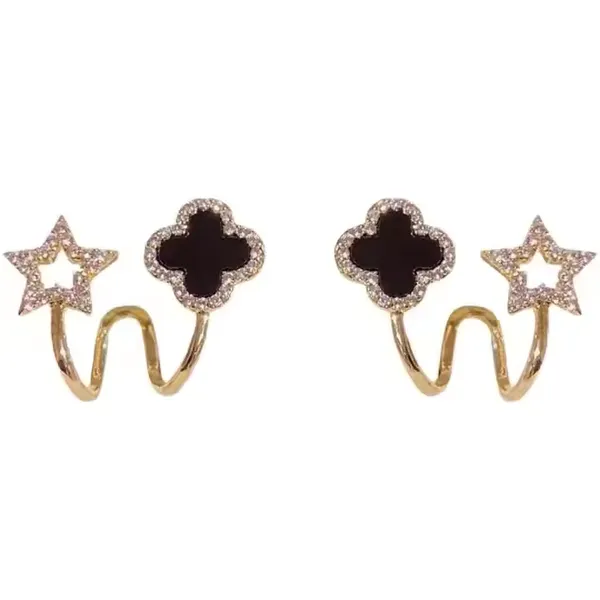 Black_Cuff_Fashion_Korean_Earrings_For_Women