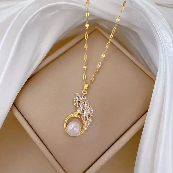 Multicolor_Bird_Shape_Cubic_Zirconia_Necklace_For_Women