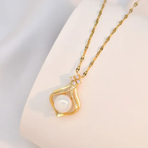 Multicolor_Fashion_Clavicle_Chain_Birthday_Jewelry_Pearl_Necklace_Stainless_Steel_Water_Drop_Pearl_Pendant_Necklace_For_Women