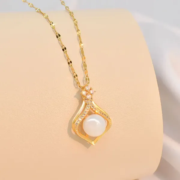 Multicolor_Fashion_Clavicle_Chain_Birthday_Jewelry_Pearl_Necklace_Stainless_Steel_Water_Drop_Pearl_Pendant_Necklace_For_Women