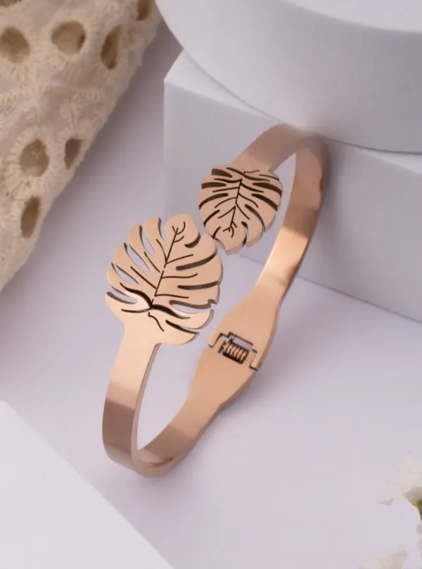 Rose_Gold_Elegant_Leaf_Bracelet_Perfect_Gift_Jewelry_For_Women
